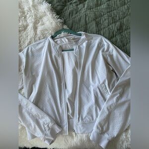 Lululemon Women's White Perforated Jacket